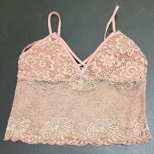 Dusty Rose Lace Bralette size S/M